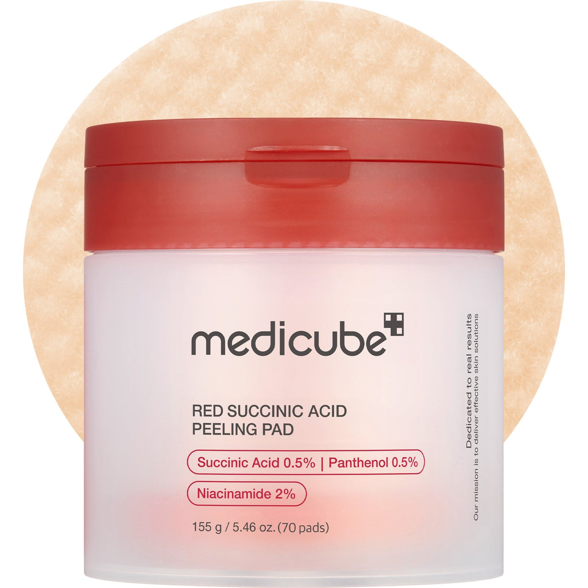 Medicube - Red Succinic Acid Panthenol Pads (Discos Exfoliantes 70 unidades) - Kaori Derm