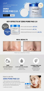 Medicube - Zero Pore Pad 2.0 (Pads Exfoliantes para Poros 70 unidades) - Kaori Derm